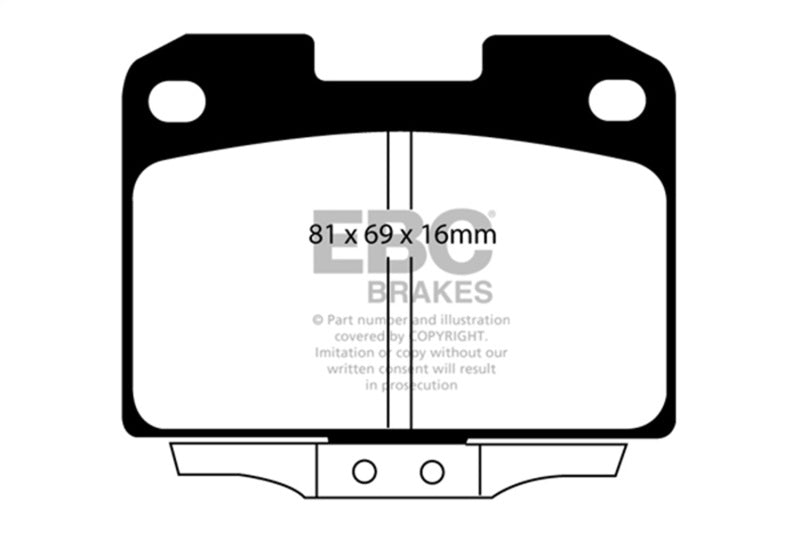 EBC Redstuff Brake Pad Sets - EBC 94-96 Dodge Stealth 3.0 4WD Redstuff Rear Brake Pads