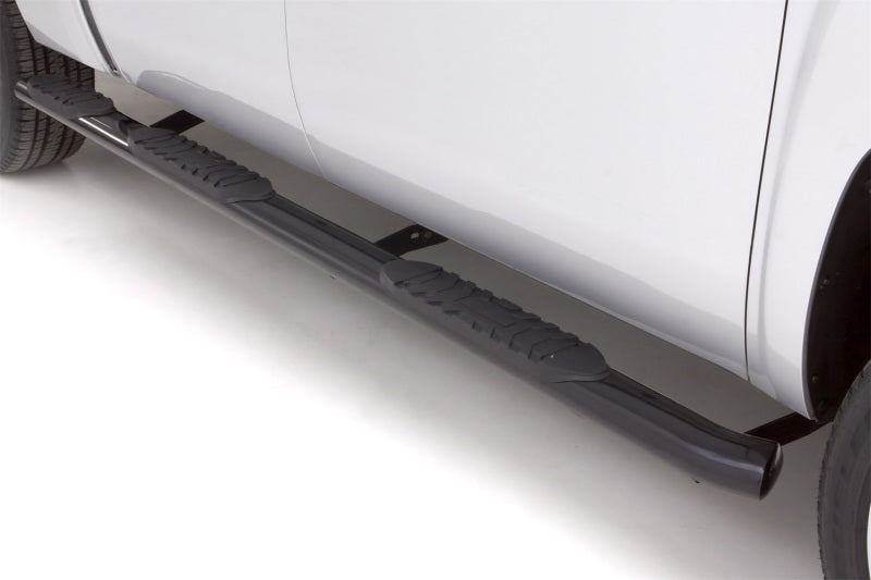 LND Nerf Bars - Black - Lund 10-17 Dodge Ram 2500 Mega Cab (6.5ft. Bed) 5in. Oval WTW Steel Nerf Bars - Black