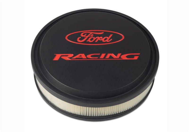FR Air Cleaners - Ford Racing Black/Red Slant Edge Air Cleaner
