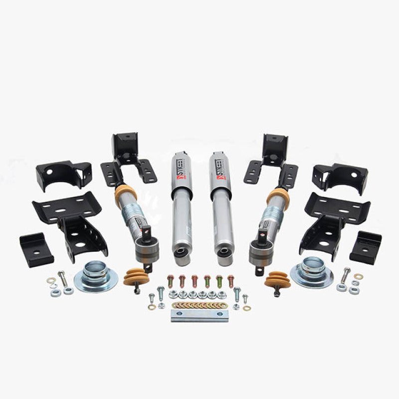 BT Lower Kit w SP Shocks - Belltech LOWERING KIT 16.5-17 Chevy Silverado All Cabs 4WD 2inF/2inR