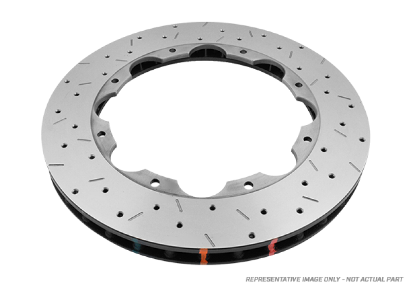 DBA 5000 Slot&Drill Rings - DBA 94-04 Ford Mustang (Cobra Models) Front 5000 Series Drilled & Slotted Ring
