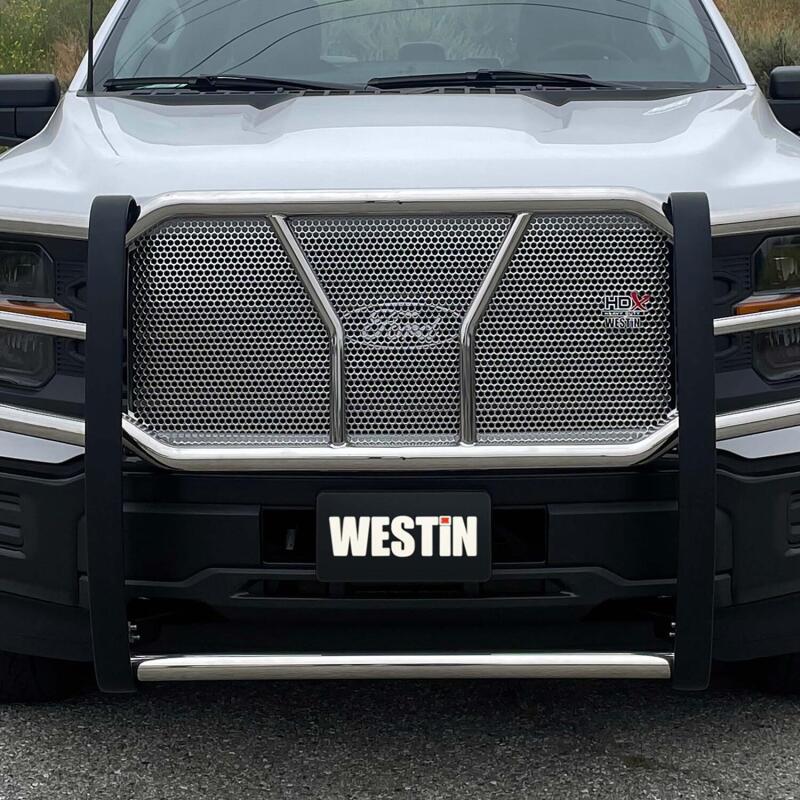 WES HDX Grille Guards - Westin 21-22 Ford F-150 (Excl. Raptor/Platinum) HDX Grille Guard - SS
