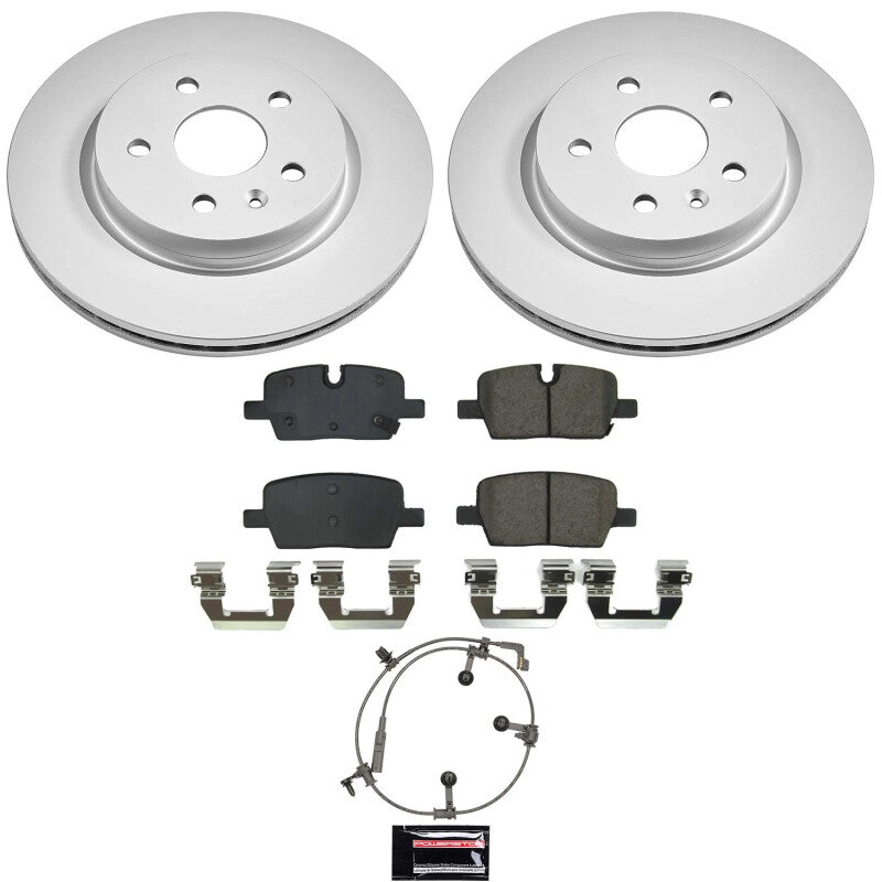 PSB Z17 Evolution Coated Kit - Power Stop 20-21 Cadillac CT5 Rear Z17 Coated Brake Kit