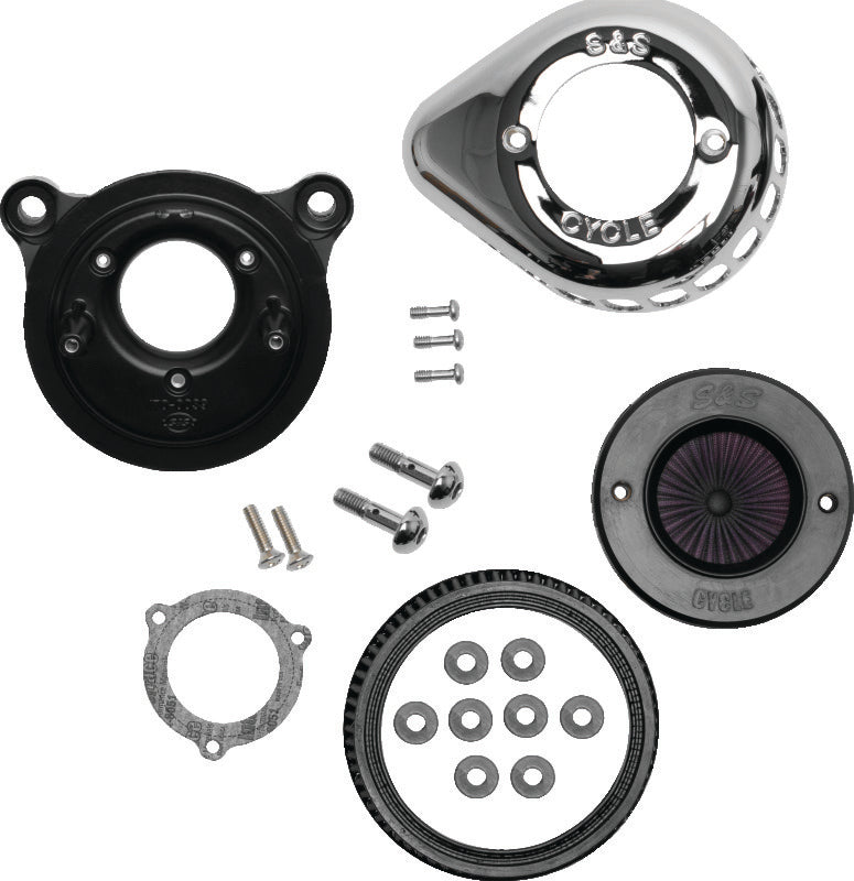 SSC Air Stinger Kits - S&S Cycle 01-17 BT Stealth Air Stinger Kit w/ Chrome Teardrop