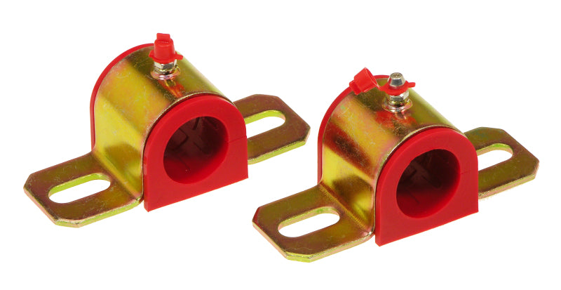 PRO Sway/End Link Bush - Red - Prothane Universal Greasable Sway Bar Bushings - 1 1/8in - Type B Bracket - Red
