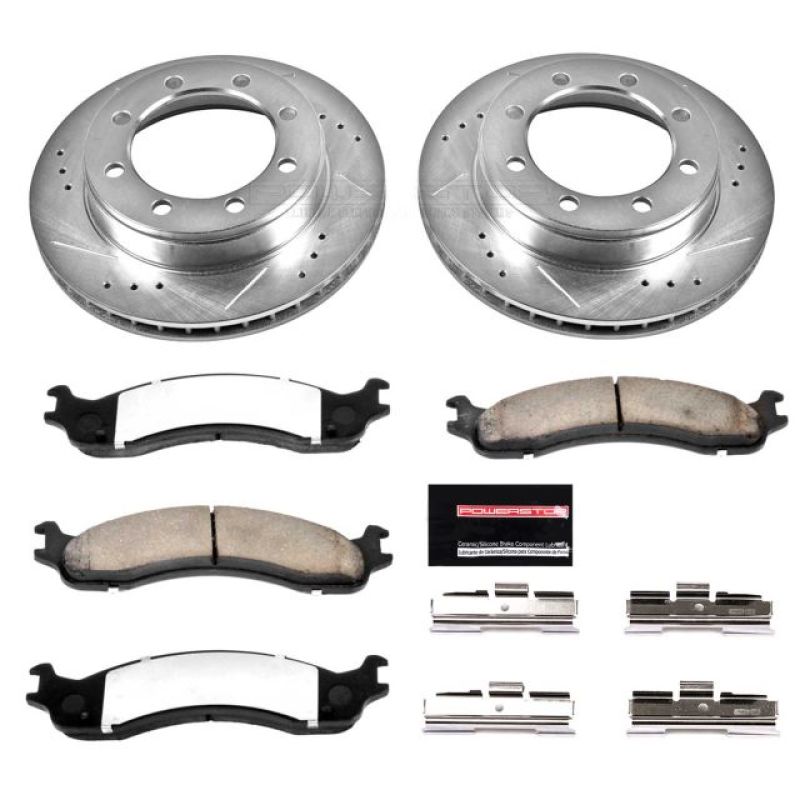 PSB Z36 Truck & Tow Kit - Power Stop 95-99 Ford F-250 Front Z36 Truck & Tow Brake Kit