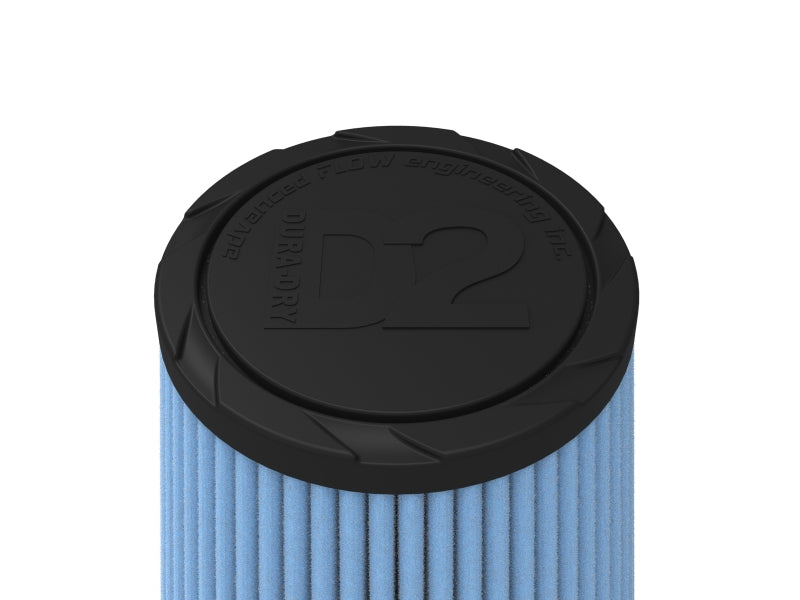 AFE Universal D2 Dura Dry Air Filter - aFe POWER Rapid Induction Intake Repl. Filter w/ D2 Dura-Dry Media - 4in F x 6in B x 4in T x 7in H