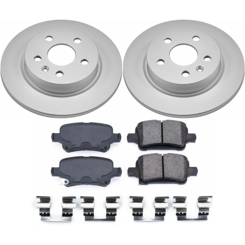 PSB Z17 Evolution Coated Kit - Power Stop 2016 Chevrolet Cruze Rear Z17 Evolution Geomet Coated Brake Kit