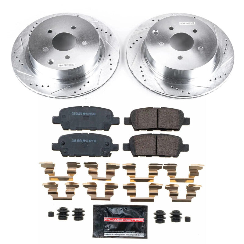 PSB Z26 Street Warrior Kit - Power Stop 2009 Infiniti FX35 Rear Z26 Street Brake Kit