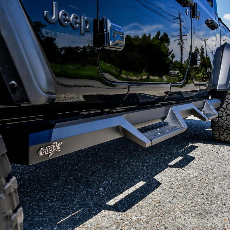 WES Nerf Bars - HDX Drop - Westin 2020 Jeep Gladiator HDX Drop Nerf Step Bars - Textured Black