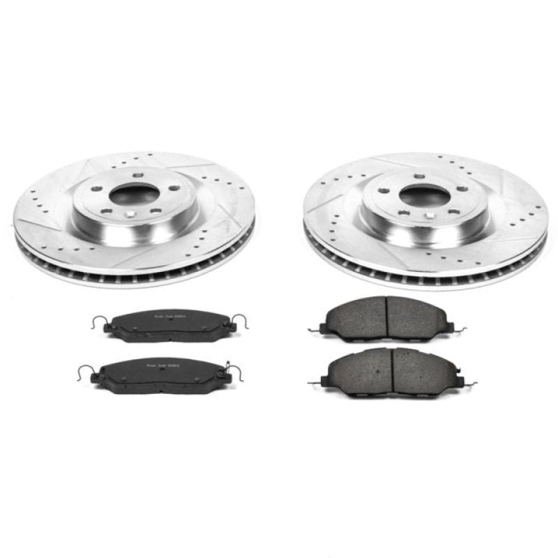 PSB Z23 Evolution Kit - Power Stop 11-14 Ford Mustang Front Z23 Evolution Sport Brake Kit