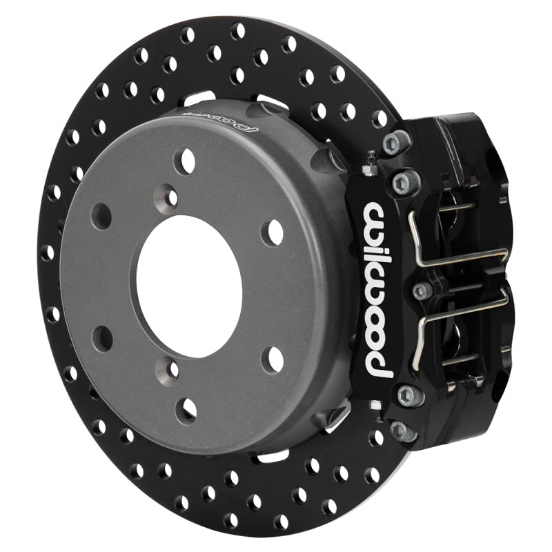 WIL UTV Big Brake Kits - Wilwood 2024 Can Am Maverick Rear Brake Kit 11.60in Drilled - Black