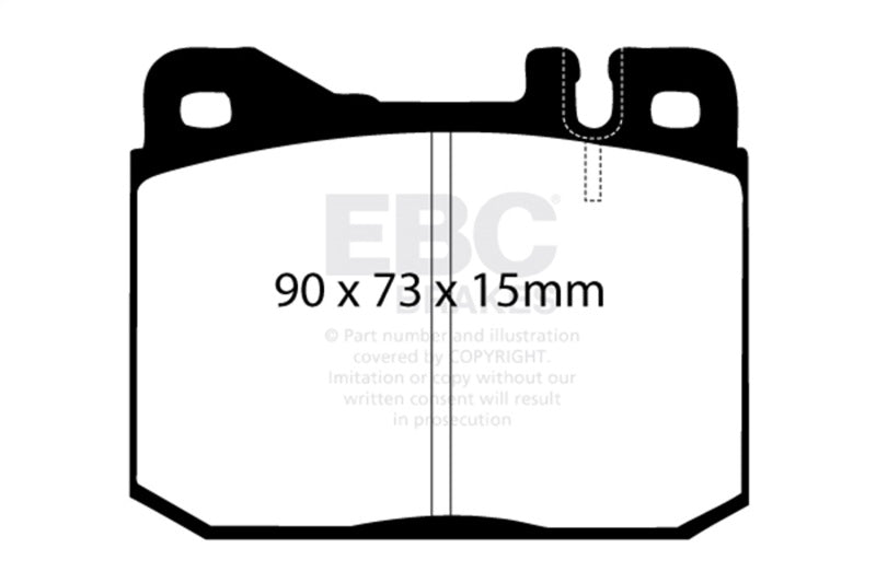 EBC Redstuff Brake Pad Sets - EBC 76-79 Mercedes-Benz 230 Redstuff Front Brake Pads
