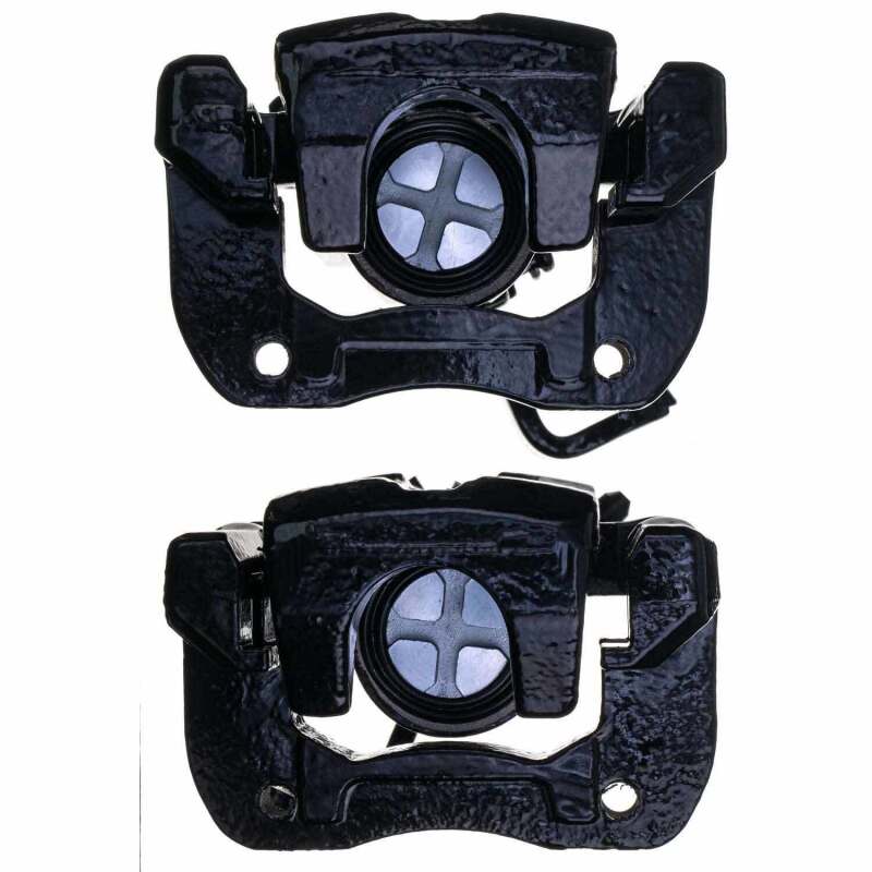 PSB Black Calipers - Power Stop 04-08 Acura TSX Rear Black Caliper - Pair w/Bracket