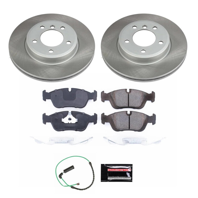 PSB Semi-Coated Rotor Kits - Power Stop 01-05 BMW 325xi Front Semi-Coated Rotor Kit