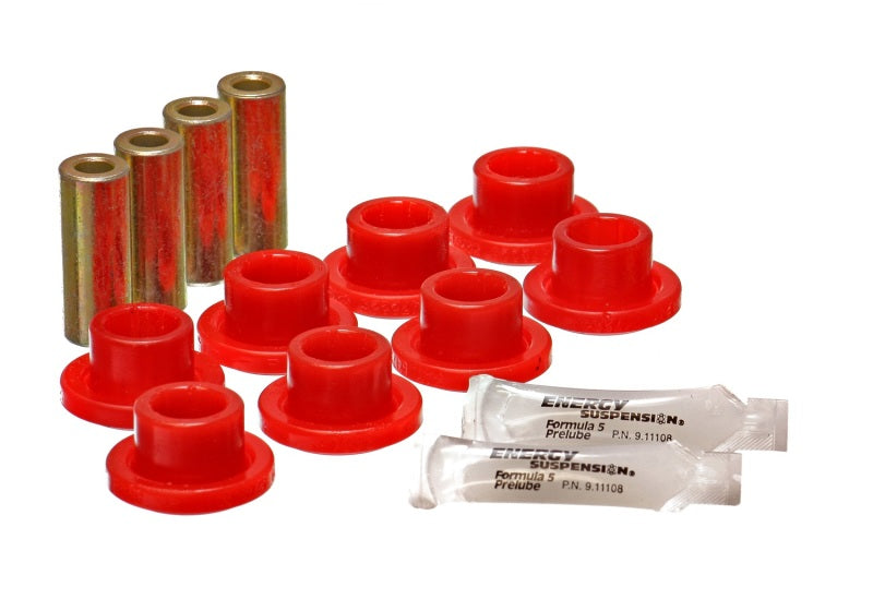 ES Cntrl Arm Bushings - Red - Energy Suspension 88 Honda Civic/CRX Red Rear Control Arm Bushing Set (Lower Only)