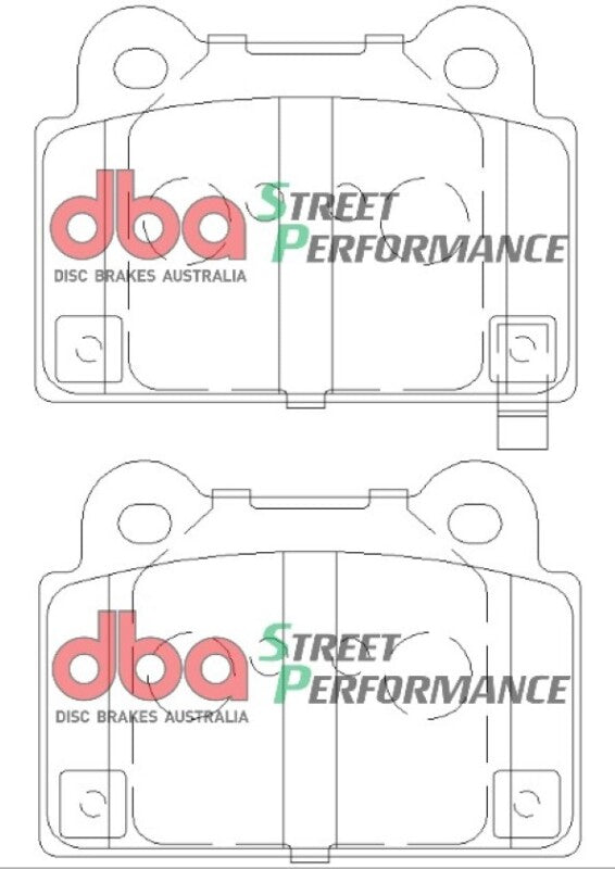 DBA SP500 Brake Pads - DBA 08-14 Mitsubishi EVO SP500 Rear Brake Pads