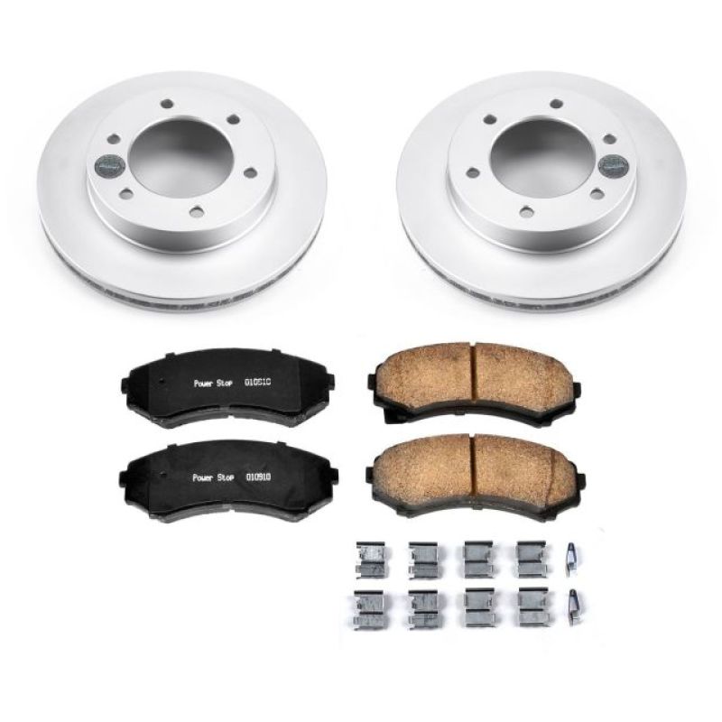 PSB Z17 Evolution Coated Kit - Power Stop 2002 Honda Passport Front Z17 Evolution Geomet Coated Brake Kit