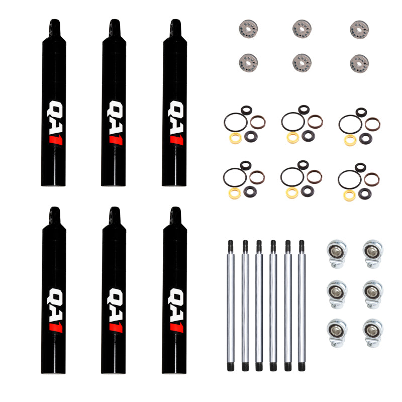 QAP 7Q Series Shocks - QA1 17.75 Eye-B/Eye-B V-None Dry Shock Small Body Steel 11.63 - 6 Pack