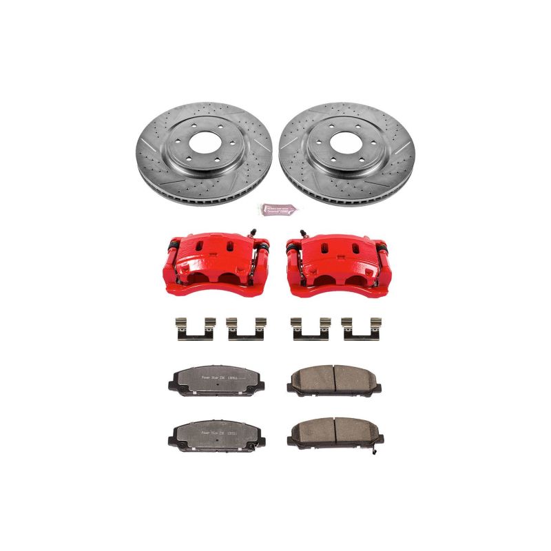 PSB Z36 Truck & Tow Kit - Power Stop 06-07 Nissan Armada Front Z36 Truck & Tow Kit w/Cals