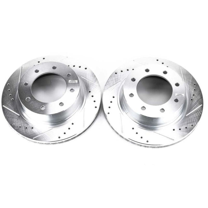 PSB Evolution Drill/Slot Rotor - Power Stop 12-21 Nissan NV3500 Front Drilled & Slotted Rotor - Pair