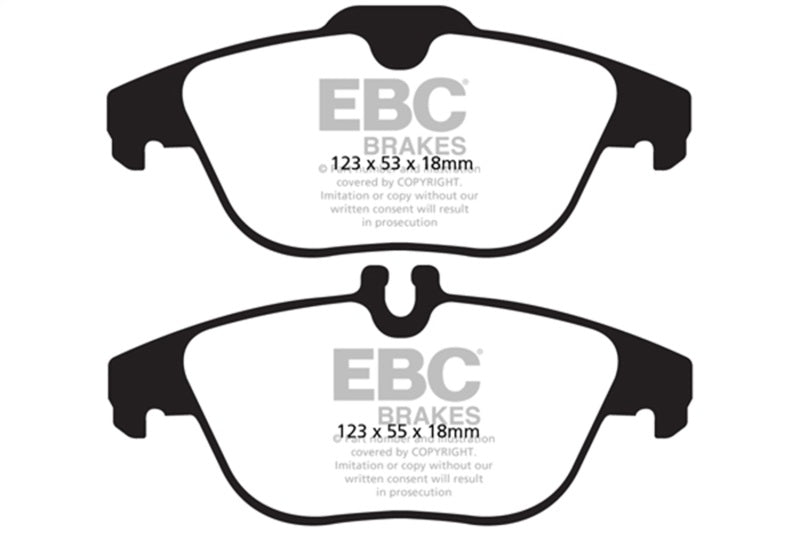 EBC Redstuff Brake Pad Sets - EBC 13-16 Mercedes-Benz GLK250 2.1 Twin TD Redstuff Rear Brake Pads