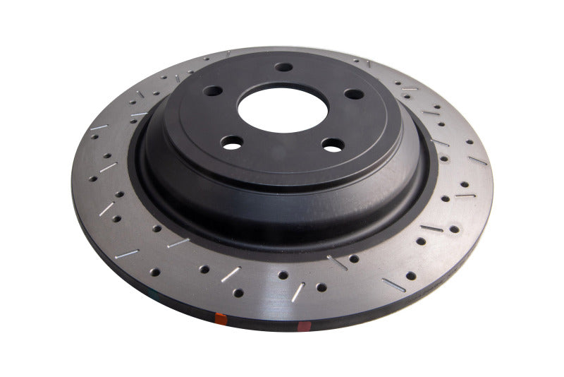 DBA 4000 Slot&Drill Rotors - DBA 2016-2017 Ford Focus RS Rear Drilled & Slotted 4000 Series Rotor