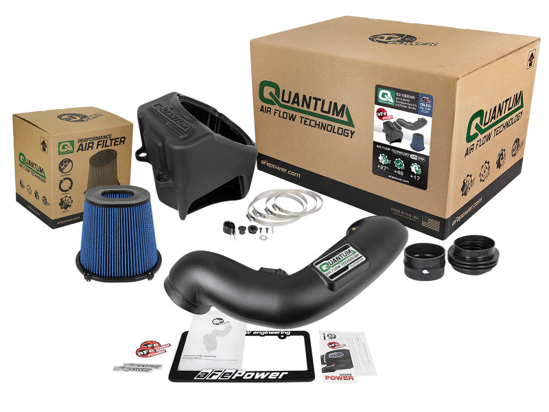 AFE Quantum Intakes - aFe Quantum Pro 5R Cold Air Intake System 17-18 Ford Powerstroke V8-6.7L - Oiled
