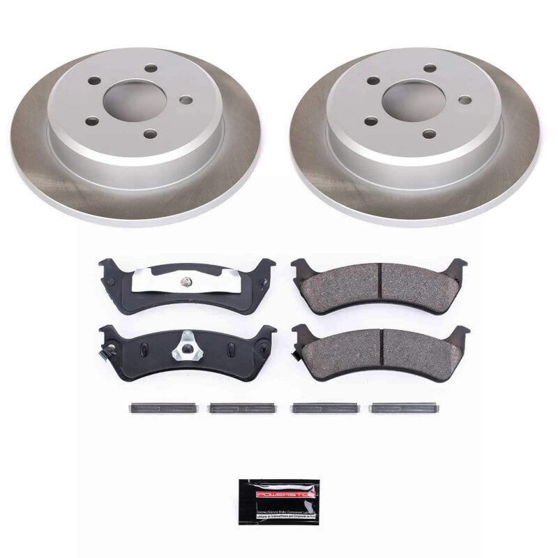 PSB Semi-Coated Rotor Kits - Power Stop 01-02 Ford Explorer Sport Rear Semi-Coated Rotor Kit