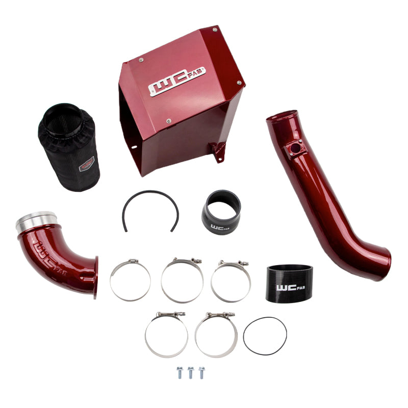 WCF Intake Kit - Stage 2 - Wehrli 01-04 Duramax LB7 4in Intake Kit with Air Box Stage 2 - WCFab Grey