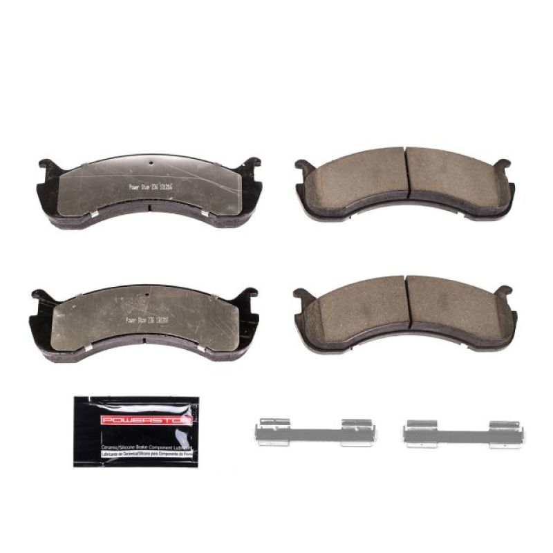PSB Z36 Truck & Tow Brake Pads - Power Stop 08-09 Ford F53 Front or Rear Z36 Truck & Tow Brake Pads w/Hardware