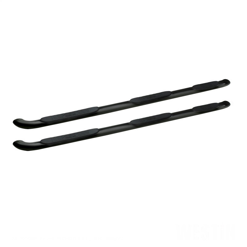 WES Nerf Bars - Platinum 4 - Westin 15-18 Chevy Silv 25/3500 Dbl Cab(6.5ft)/Dually (8ft) Platinum 4 Oval WTW Nerf Step Bars - Blk