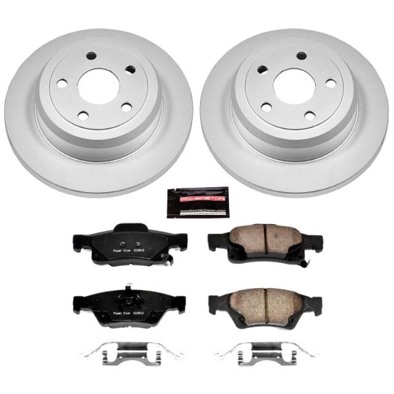 PSB Z17 Evolution Coated Kit - Power Stop 11-19 Dodge Durango Rear Z17 Evolution Geomet Coated Brake Kit