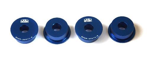 BX Steering Rack Bushings - BLOX Racing Honda S2000 Steering Rack Rigid Bushing Kit - Black