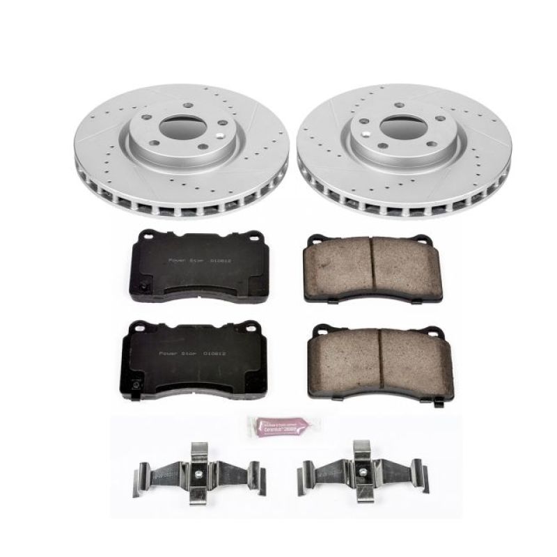 PSB Z23 Evolution Kit - Power Stop 2014 Chevrolet Corvette Front Z23 Evolution Sport Brake Kit