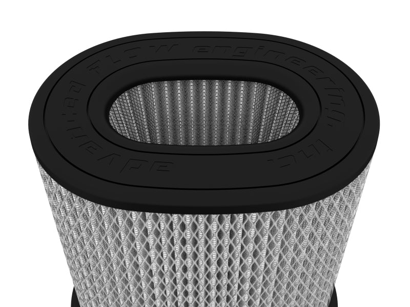 AFE Universal Pro Dry S Filter - aFe Magnum FLOW Air Filter Pro DRY S (6.5x4.75)in F x (9x7)in B x (9x7) T (Inverted) x 9in H