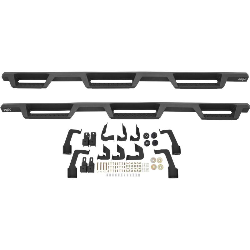 WES Nerf Bars - HDX Drop - Westin 14-18 Chevrolet Silverado 1500 DC 6.5ft Bed HDX Drop W2W Nerf Step Bars - Tex. Blk