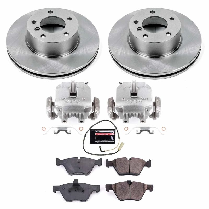 PSB Autospecialty Kit w/Cals - Power Stop 2006 BMW 325xi Front Autospecialty Brake Kit w/Calipers