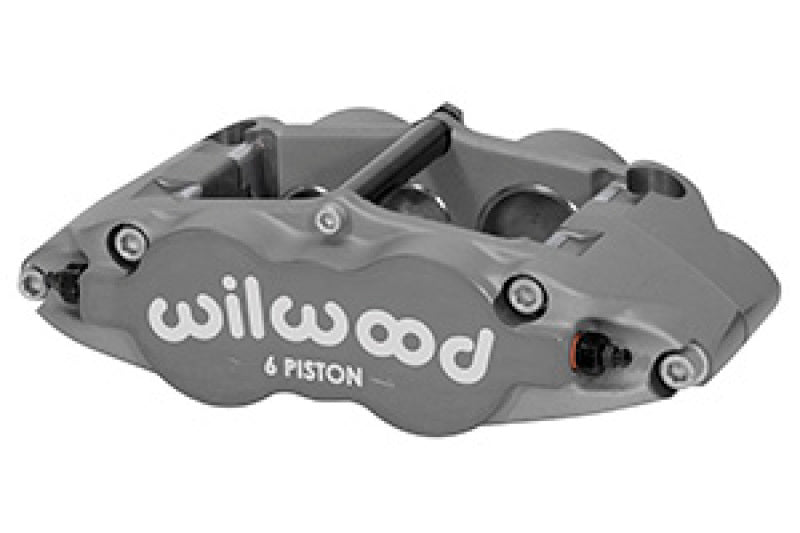 WIL Superlite Caliper - Wilwood Caliper-Forged Narrow Superlite 6R-R/H 1.75/1.25in/1.25in Pistons 1.25in Rotor - Anodized