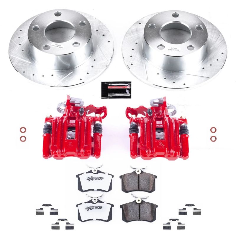 PSB Z26 Street Kit w/Cals - Power Stop 98-04 Audi A6 Rear Z26 Street Warrior Brake Kit w/Calipers