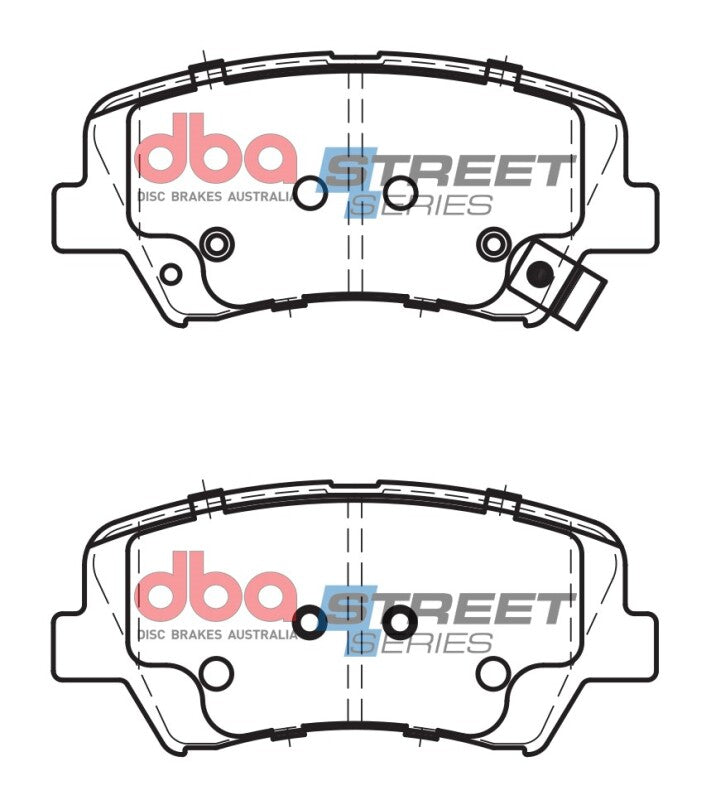 DBA Street Series Brake Pads - DBA 11-16 Hyundai Elantra Coupe Street Series Front Brake Pads