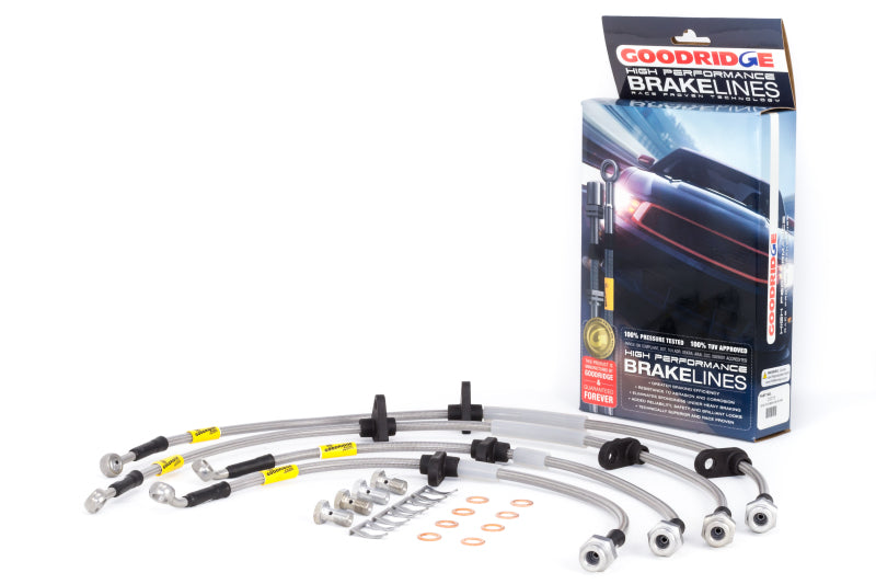GR G-Stop Brake Line Kits - Goodridge 94-01 Acura Integra / 92-95 Honda Civic (w/Rear Disc & ABS) Stainless Steel Brake Line Kit