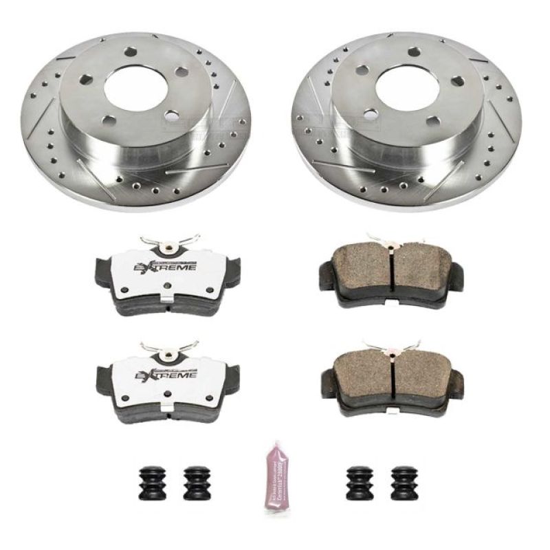 PSB Z26 Street Warrior Kit - Power Stop 94-04 Ford Mustang Rear Z26 Street Warrior Brake Kit