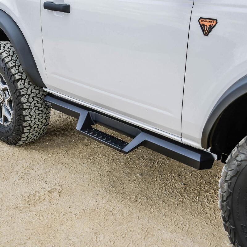 WES Nerf Bars - HDX Drop - Westin/HDX 2021+ Ford Bronco (2-Door) Drop Nerf Step Bars - Textured Black