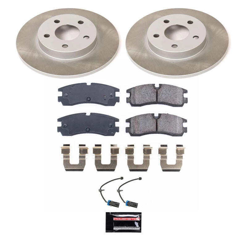 PSB Semi-Coated Rotor Kits - Power Stop 98-02 Cadillac Seville Rear Semi-Coated Rotor Kit