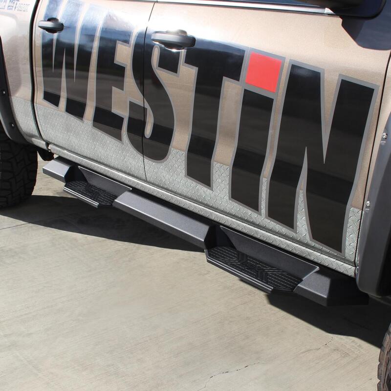 WES Nerf Bars - HDX Xtreme - Westin/HDX 07-18 Chevy/GMC Silv/Sierra 15/25/3500 Crew Xtreme Nerf Step Bars - Textured Black