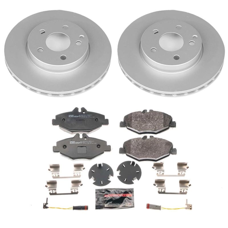PSB Euro-Stop Kit - Power Stop 03-05 Mercedes-Benz E320 Front Euro-Stop Brake Kit
