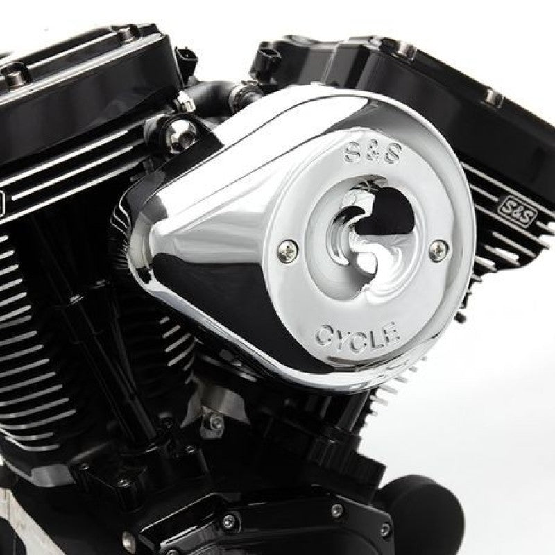 SSC Air Cleaner Kits - S&S Cycle 2007+ XL Sportster Models w/ Stock EFI Stealth Air Cleaner Kit w/ Chrome Teardrop Cover