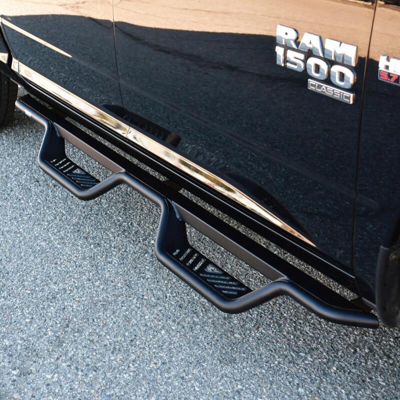 WES Nerf Bars - Outlaw - Westin 19-23 RAM 1500 Classic Crew Cab Outlaw Drop Nerf Step Bars - Textured Black