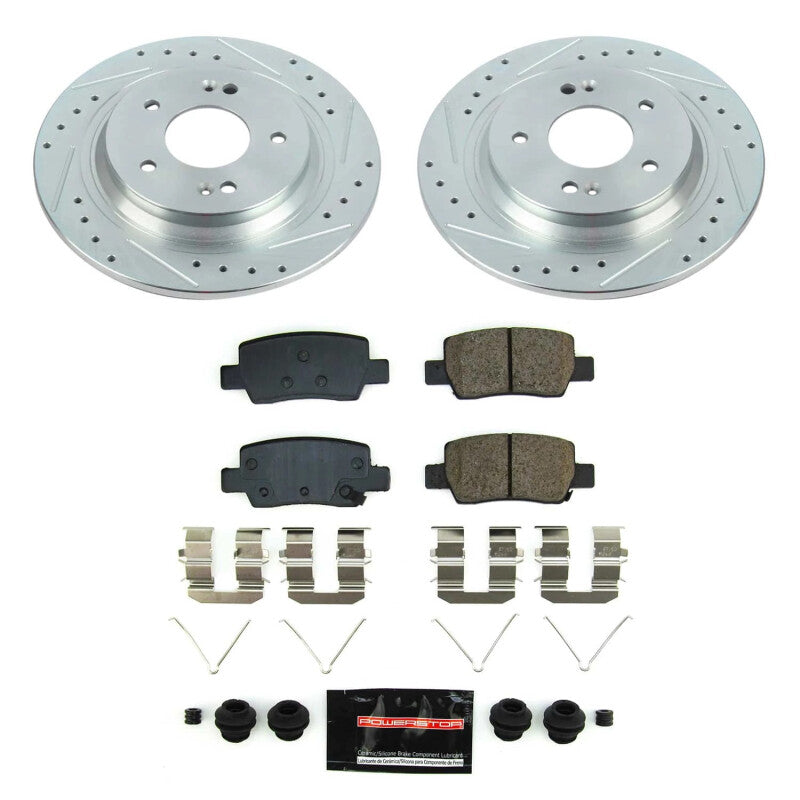 PSB Z23 Evolution Kit - Power Stop 2021 Kia Seltos Rear Z23 Evolution Brake Kit